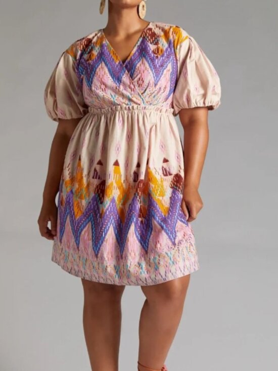Anthropologie Dresses & Skirts - Anthropologie Not So Serious Abstract Embroidered Mini Dress 2X